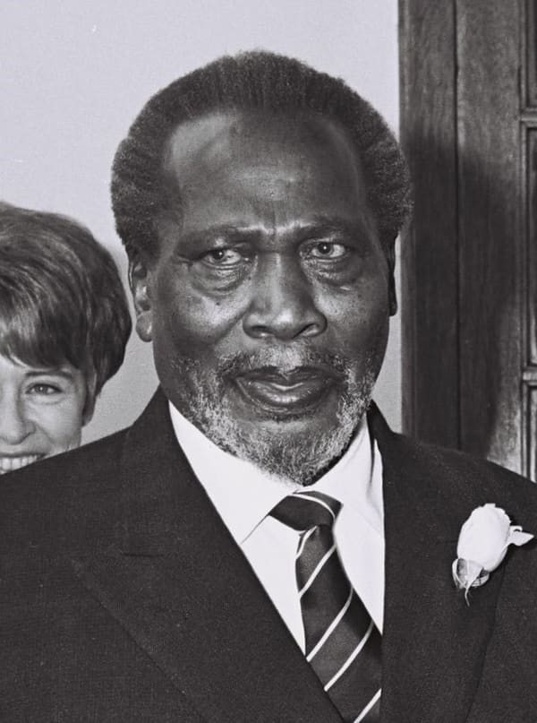 Jomo Kenyatta, Kenya (portrait via Wikimedia Commons)