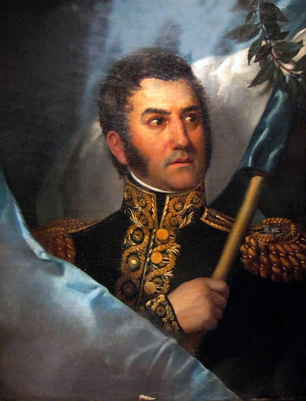 José de San Martín, Argentina (portrait via Wikimedia Commons)