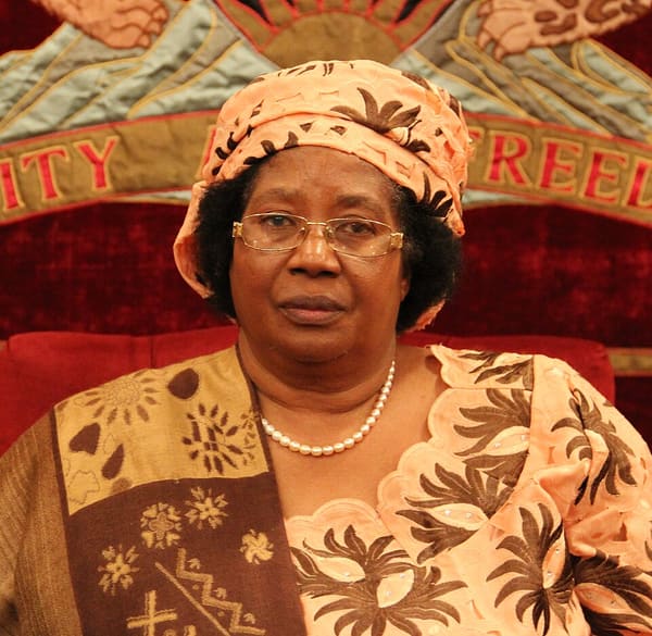 Joyce Banda, Malawi (portrait via Wikimedia Commons)