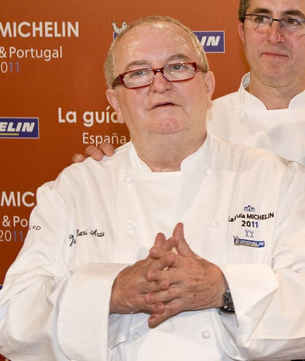 Juan Mari Arzak, Spain (portrait via Wikimedia Commons)
