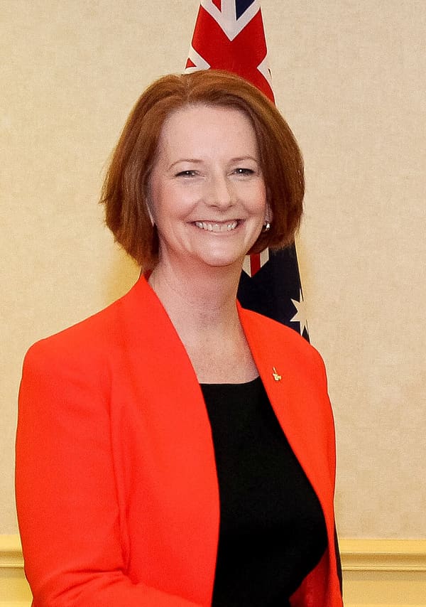 Julia Gillard, Australia (portrait via Wikimedia Commons)