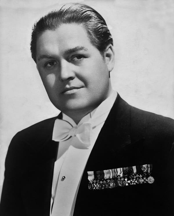 Jussi Björling, Sweden (portrait via Wikimedia Commons)