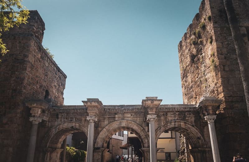 Kaleiçi and Hadrian's Gate, Antalya, Turkey