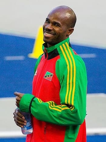 Kim Collins, Saint Kitts and Nevis (portrait via Wikimedia Commons)