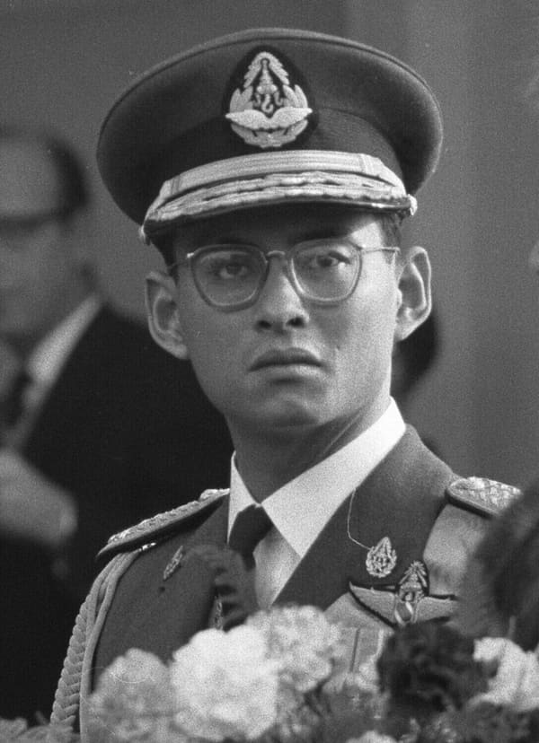 King Bhumibol Adulyadej, Thailand (portrait via Wikimedia Commons)