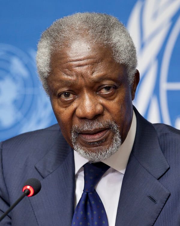 Kofi Annan, Ghana (portrait via Wikimedia Commons)