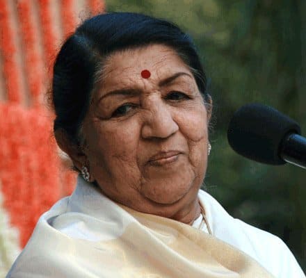 Lata Mangeshkar, India (portrait via Wikimedia Commons)
