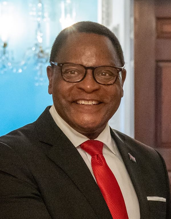 Lazarus Chakwera, Malawi (portrait via Wikimedia Commons)