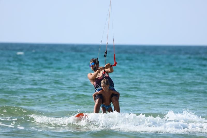 Learn to kitesurf at Mikri Vigla, Naxos, Greece