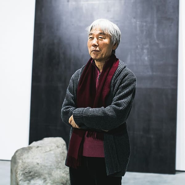 Lee Ufan, South Korea (portrait via Wikimedia Commons)