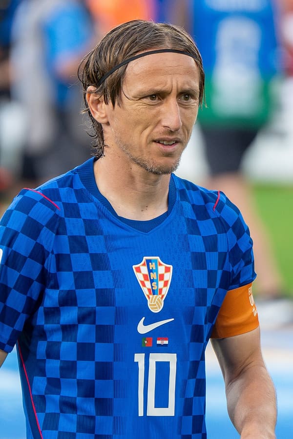 Luka Modrić, Croatia (portrait via Wikimedia Commons)