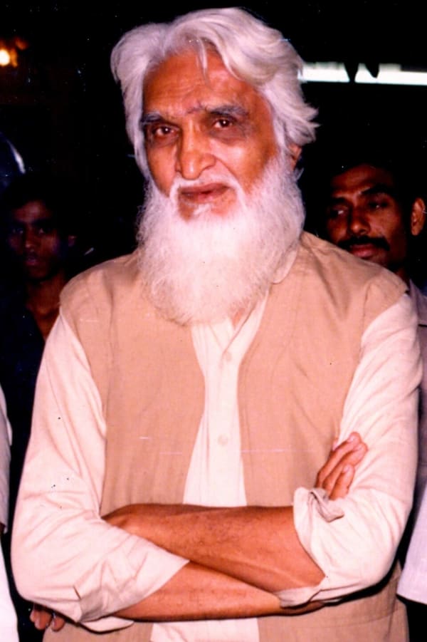 M. F. Husain, India (portrait via Wikimedia Commons)