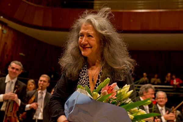Martha Argerich, Argentina (portrait via Wikimedia Commons)