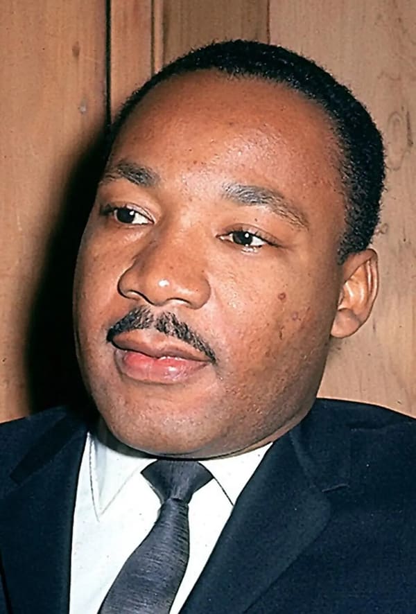 Martin Luther King Jr., United States (portrait via Wikimedia Commons)