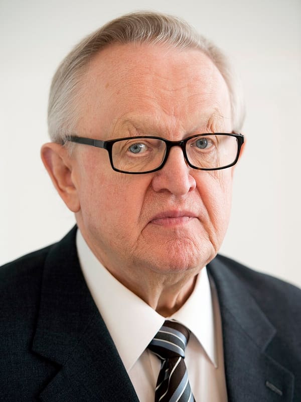 Martti Ahtisaari, Finland (portrait via Wikimedia Commons)