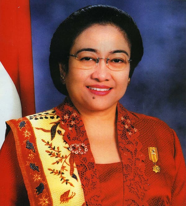 Megawati Sukarnoputri, Indonesia (portrait via Wikimedia Commons)