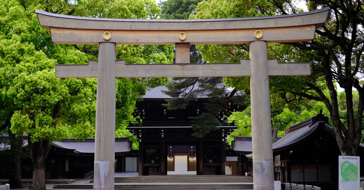 Walk Meiji Shrine into Harajuku, Tokyo, Japan