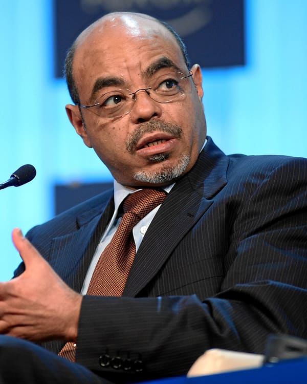 Meles Zenawi, Ethiopia (portrait via Wikimedia Commons)