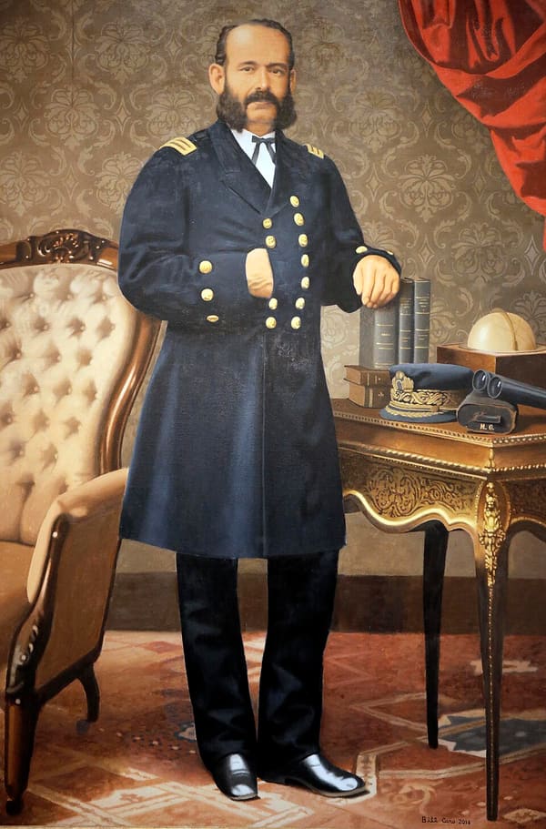 Miguel Grau, Peru (portrait via Wikimedia Commons)