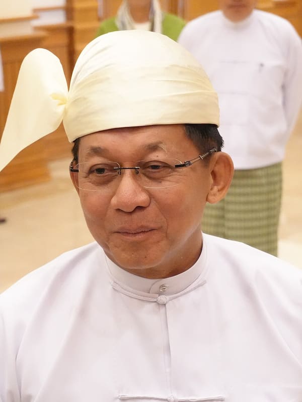 Min Aung Hlaing, Myanmar (portrait via Wikimedia Commons)