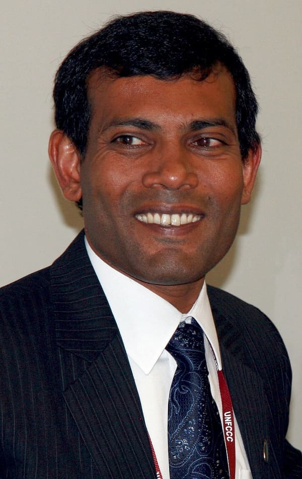 Mohamed Nasheed, Maldives (portrait via Wikimedia Commons)