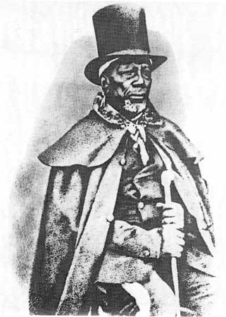Moshoeshoe I, Lesotho (portrait via Wikimedia Commons)