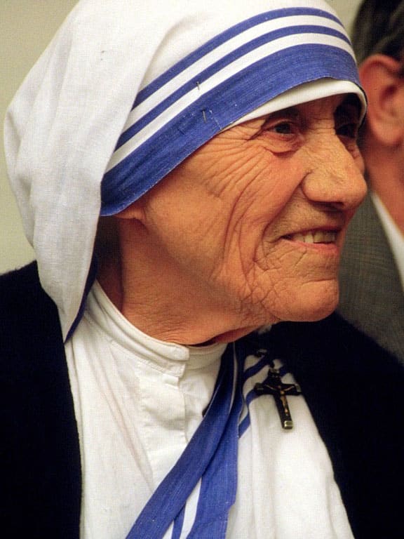 Mother Teresa, Albania (portrait via Wikimedia Commons)