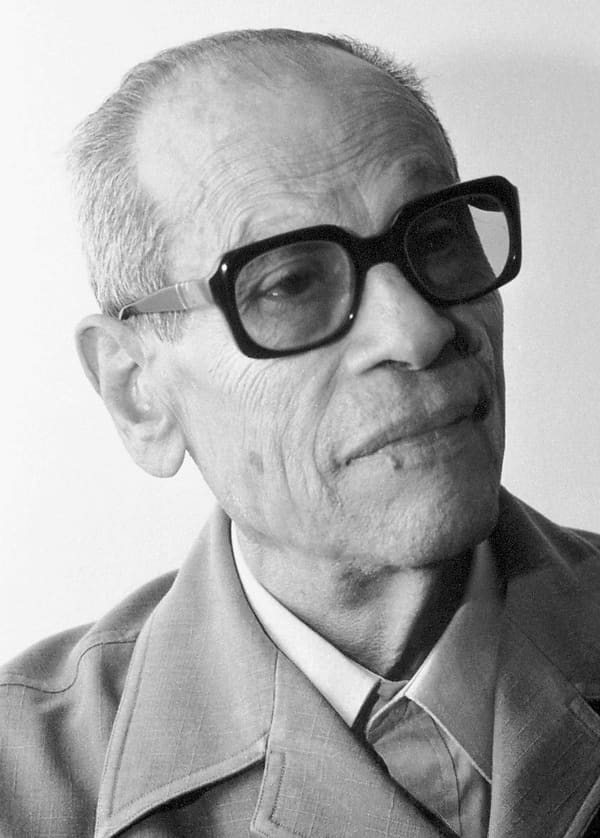Naguib Mahfouz, Egypt (portrait via Wikimedia Commons)