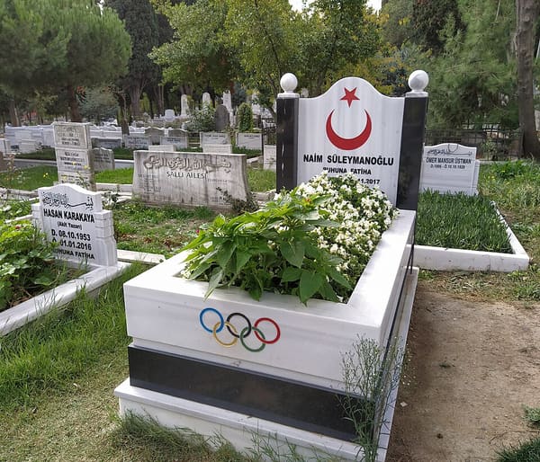 Naim Süleymanoğlu, Turkey (portrait via Wikimedia Commons)