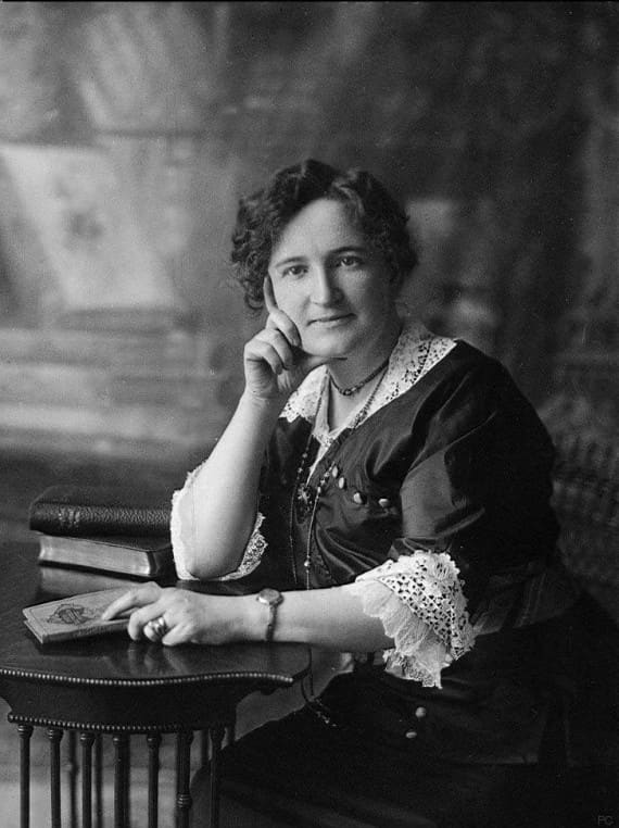 Nellie McClung, Canada (portrait via Wikimedia Commons)