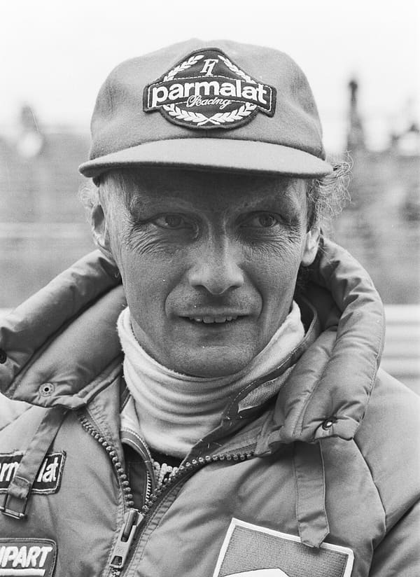 Niki Lauda, Austria (portrait via Wikimedia Commons)