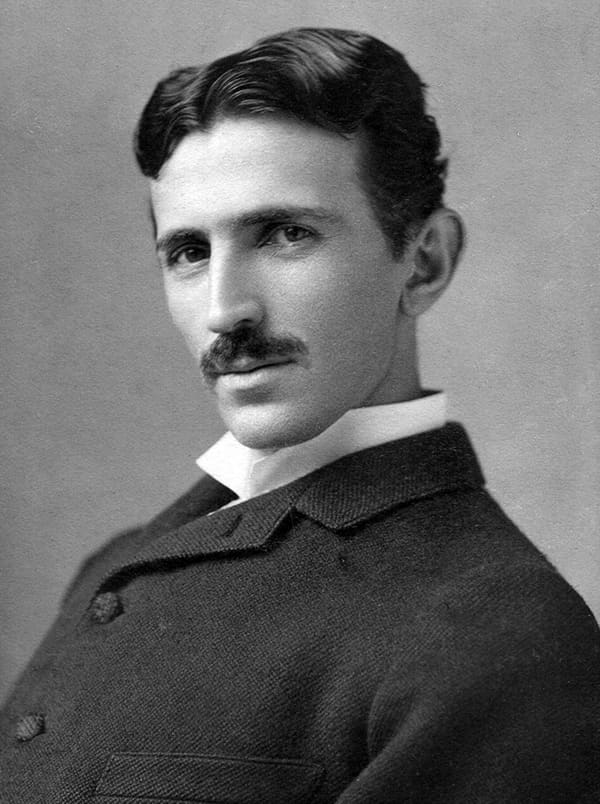Nikola Tesla, Croatia (portrait via Wikimedia Commons)
