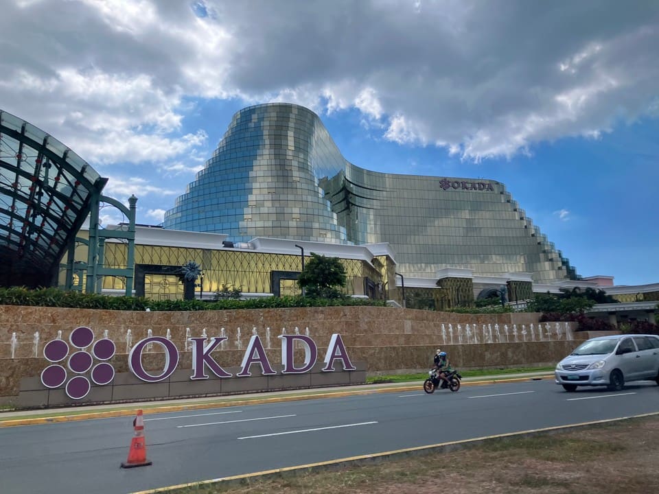 Okada Manila's casino resort in Entertainment City on Manila Bay, Philippines