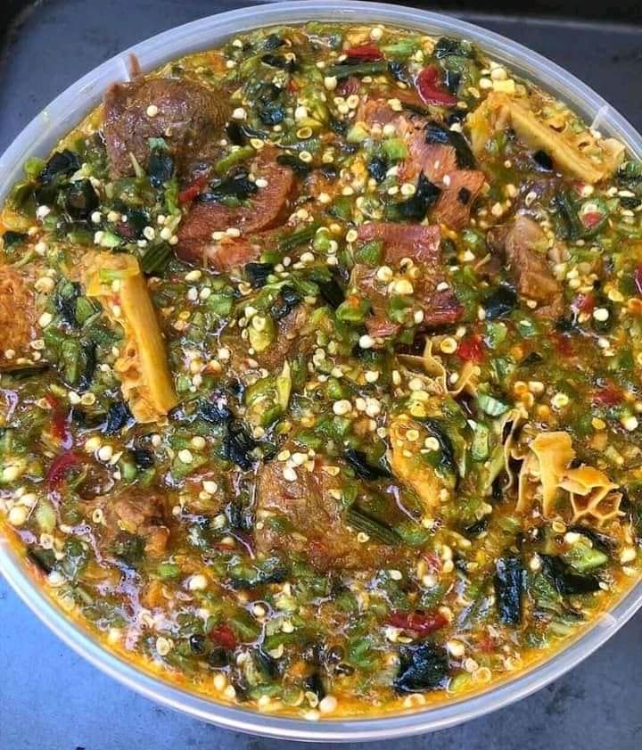 Okra soup, Sierra Leone (Wimup)
