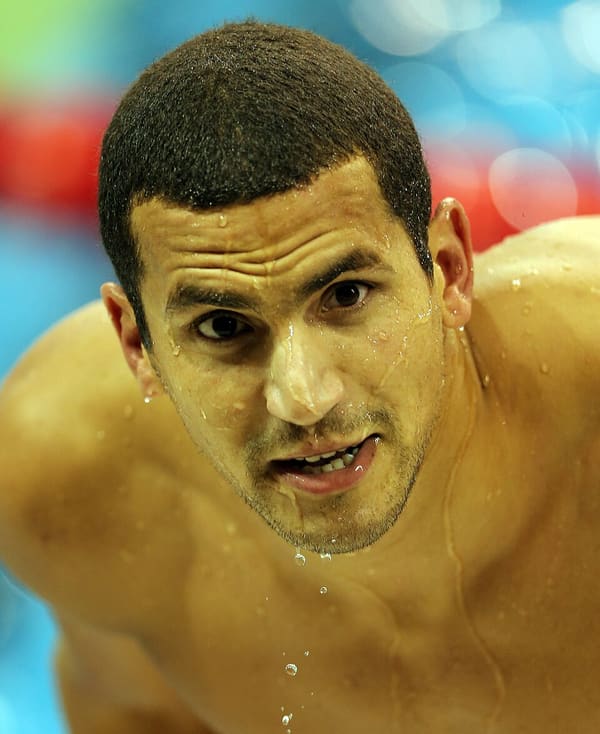 Oussama Mellouli, Tunisia (portrait via Wikimedia Commons)