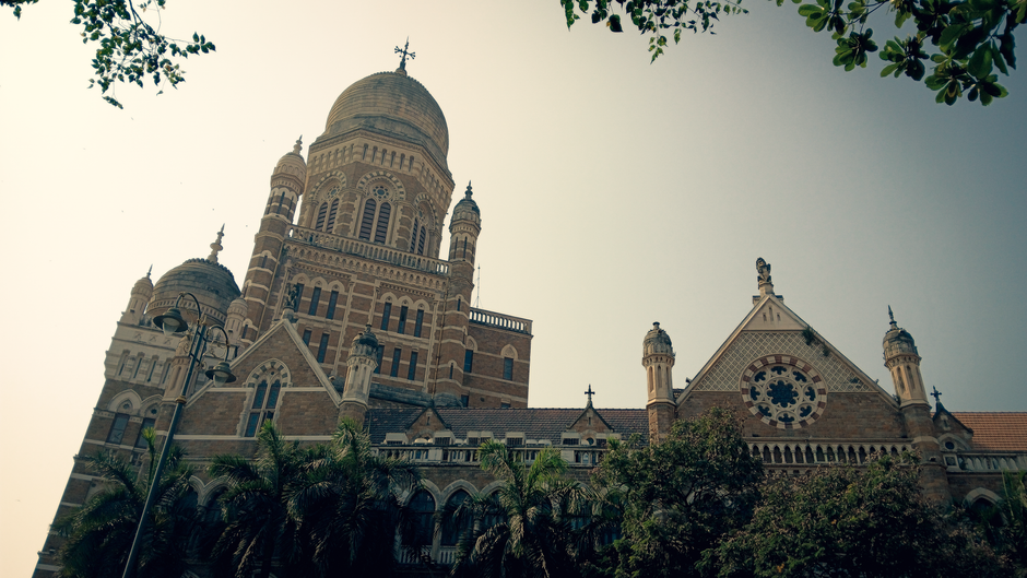 Oval Maidan and the Victorian Gothic ensemble, Mumbai, India
