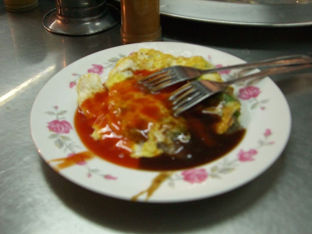Oyster omelette, Taiwan (Wimup)
