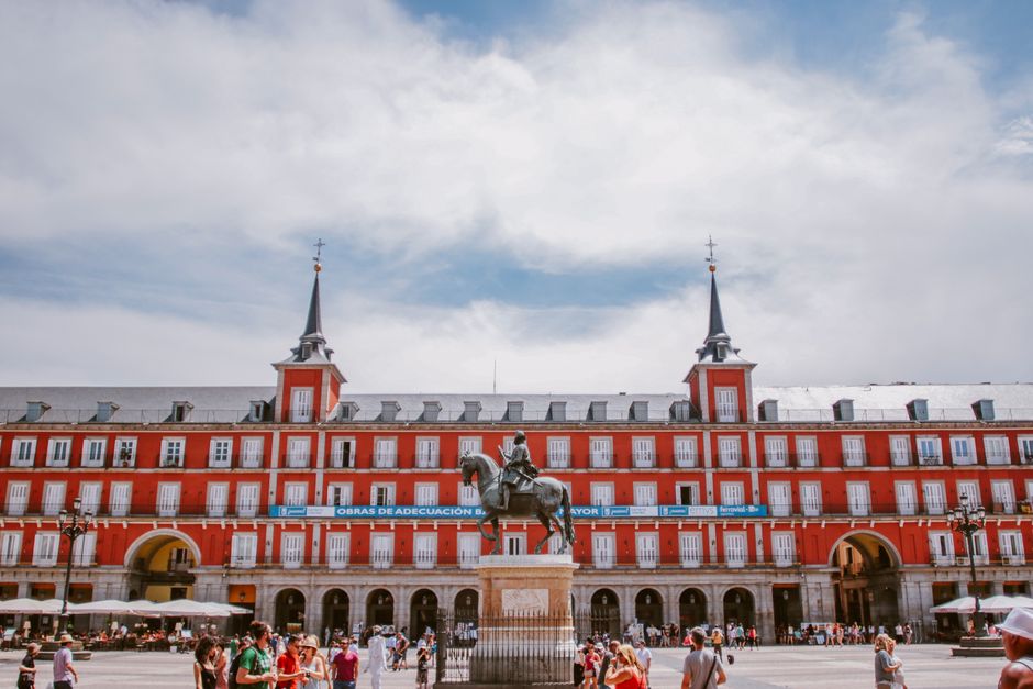 Plaza Mayor and the old centre, Madrid, Spain