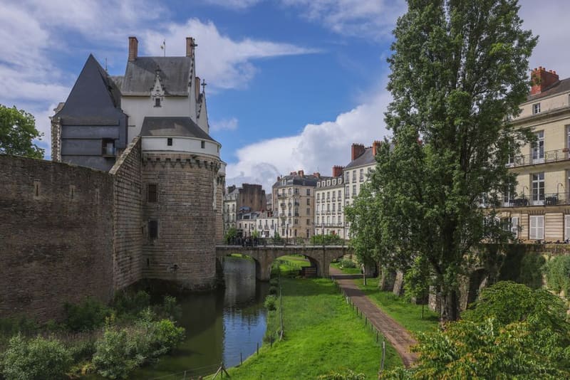 Read the city inside the Château des ducs de Bretagne, Nantes, France