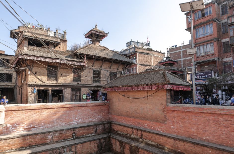 Read the old city from Kathmandu Durbar Square, Kathmandu, Nepal