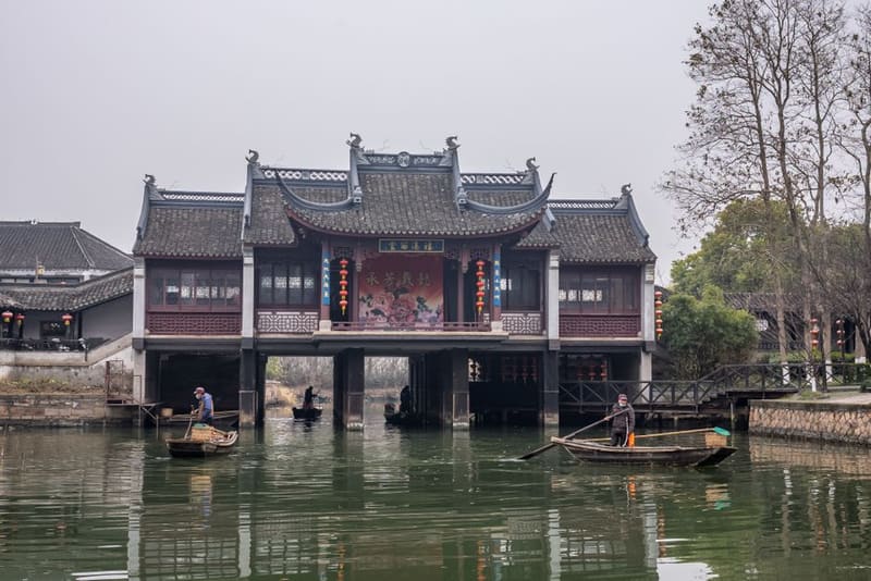 Ride Line 17 out to Zhujiajiao, Shanghai, China