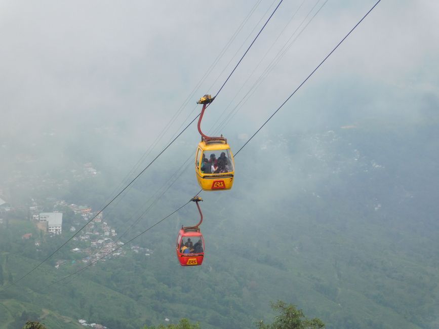 Ride the Chandragiri cable car for the Himalaya, Kathmandu, Nepal