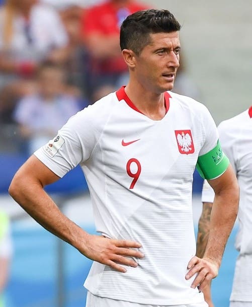 Robert Lewandowski, Poland (portrait via Wikimedia Commons)