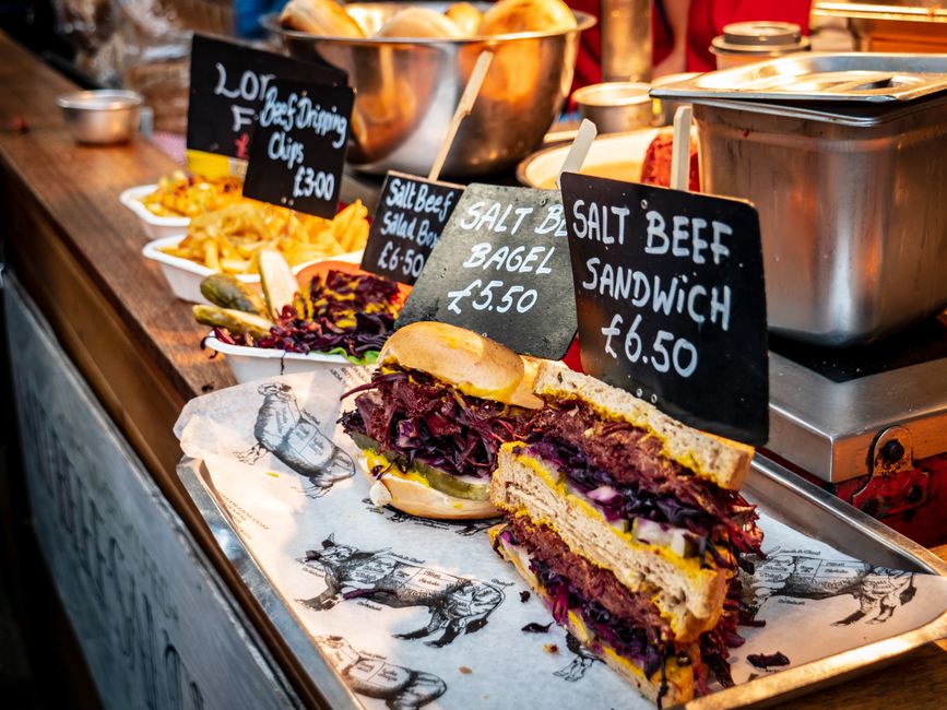 Salt beef beigel, London (Wimup travel guide)