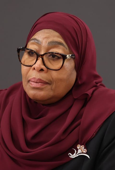 Samia Suluhu Hassan, Tanzania (portrait via Wikimedia Commons)