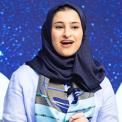 Sarah Al Amiri, United Arab Emirates (portrait via Wikimedia Commons)