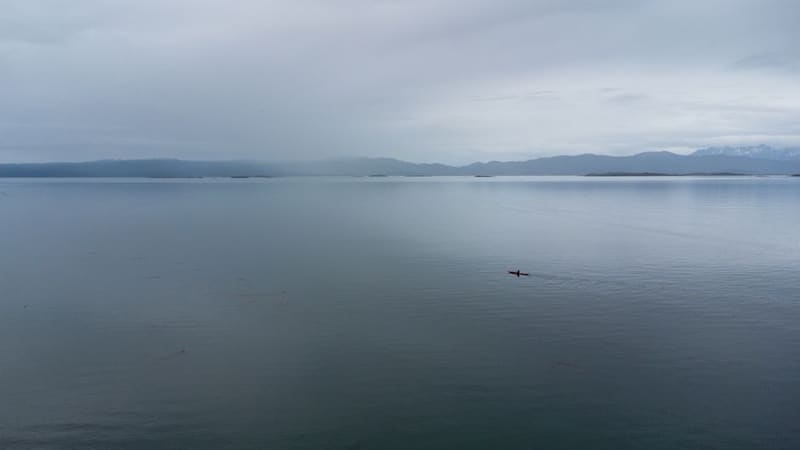 Sea kayaking on the channel