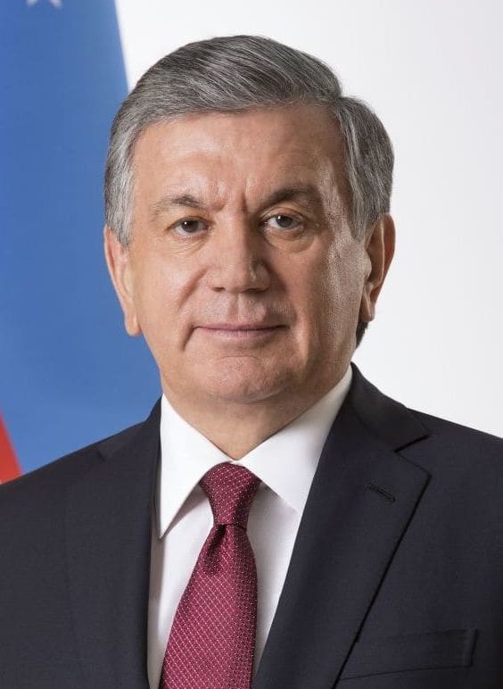 Shavkat Mirziyoyev, Uzbekistan (portrait via Wikimedia Commons)