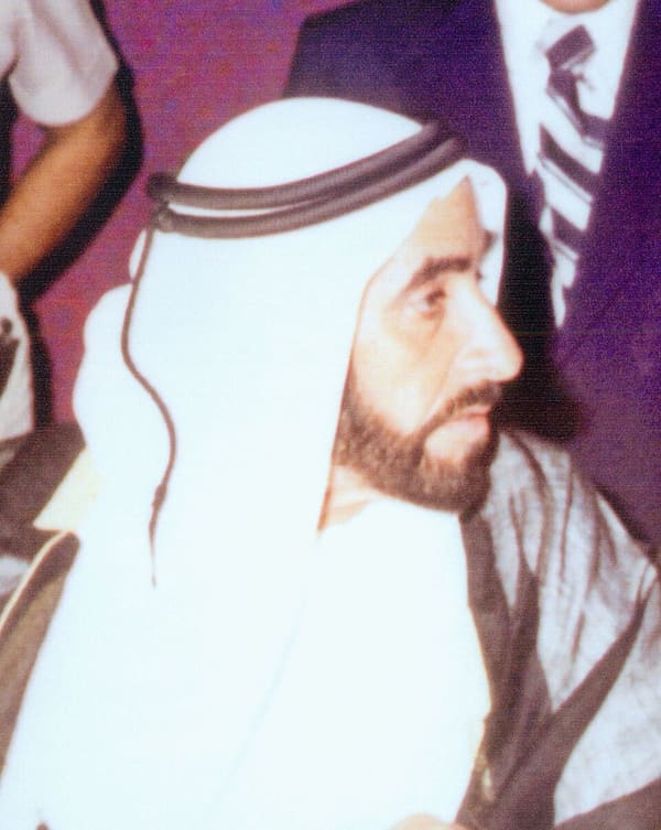 Sheikh Zayed bin Sultan Al Nahyan, United Arab Emirates (portrait via Wikimedia Commons)