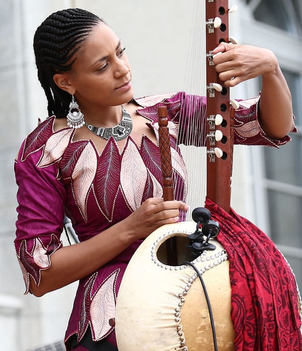 Sona Jobarteh, The Gambia (portrait via Wikimedia Commons)